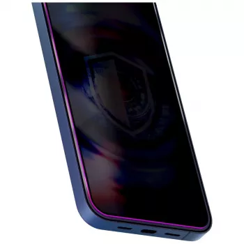 Protection d'écran de confidentialité 3MK HardGlass MaxPrivacy pour Samsung Galaxy S24 Ultra avec applicateur - noir