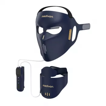 Masque facial à LED Medivon Lumi 3D Pro, bleu marine