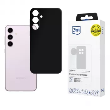 Coque arrière souple 3mk Matt Case Pro pour Samsung Galaxy S24 - TPU noir, protection contre les chutes de grade militaire, anti-jaunissement, finition mate