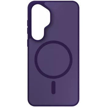 Coque MagSafe translucide violette 3MK Smoke MagCase pour Samsung Galaxy S26
