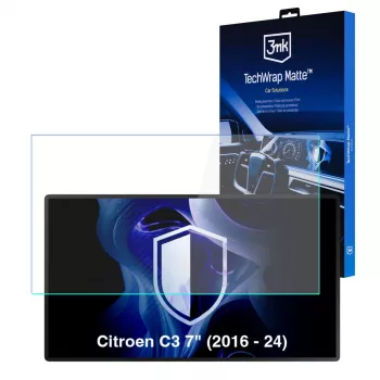 Film de protection d'écran mat 3MK PROTECTION Citroen C3 (2016-2024) TechWrap pour écran central