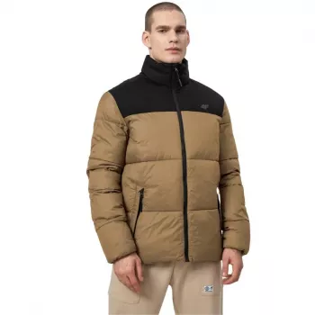 Veste isolante homme 4F brun clair H4Z22 KUMP005 82S