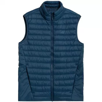 Doudoune sans manches homme 4F bleu marine foncé isolée H4Z21 KUMP001 taille S