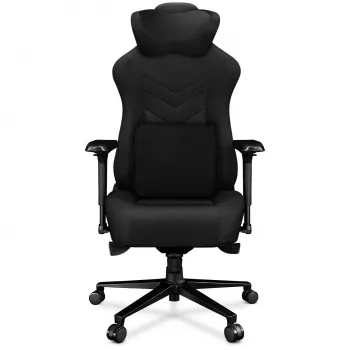 YUMISU 2053 chaise gaming, revêtement en tissu, noire (Y-2053-BB-M)