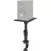 MOZOS MSK10 paire de pieds de studio pour moniteurs – pieds d'enceintes en acier réglables en hauteur avec pads de découplage, pointes de sol et gestion des câbles, 800–1300 mm, charge de 20 kg par pied, noir