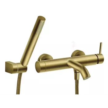 FERRO BCK11BG mitigeur de baignoire avec ensemble de douche or brossé