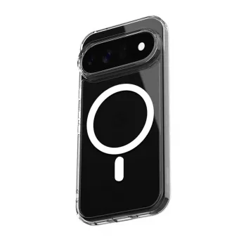Coque MagSafe magnétique transparente Crong Hybrid Clear pour Google Pixel 11 Pro - transparente