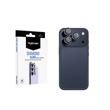 Protection d'objectif photo MyScreen Diamond Glass pour Apple iPhone 17 Pro - verre trempé 9H ultra-clair, résistant aux rayures, installation facile