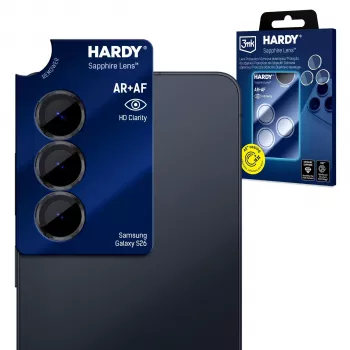 3mk Hardy Sapphire Lens pour Samsung Galaxy S26 - protection d'objectif photo 9H ultra-fine (lot de 5)