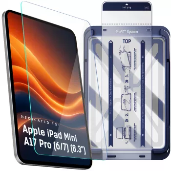 3MK PROTECTION Apple iPad Mini A17 Pro (6/7) (8,3 pouces) - jusqu'à 10 3mk HARDY GlassTab ProFIT