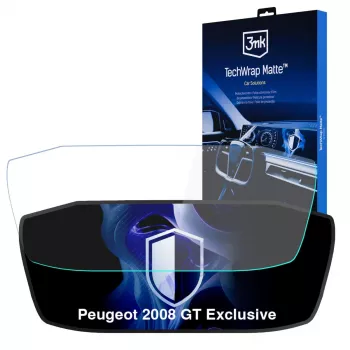 3MK PROTECTION TechWrap Film de protection mat pour combiné d'instruments Peugeot 2008 GT Exclusive