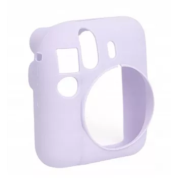 LOVEINSTANT Étui de protection en silicone pour Fujifilm Instax Mini 12 – Violet