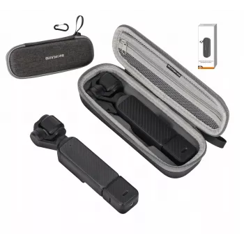 SUNNYLIFE étui rigide avec mousqueton pour DJI Osmo Pocket 4 / 3 - gris