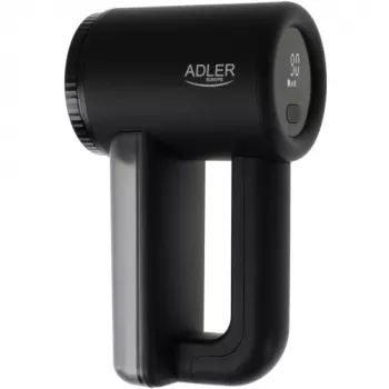 Rasoir anti-peluches Adler AD 9617 avec écran LCD, 3 vitesses, batterie Li-ion rechargeable 3,7 V 2000 mAh, charge USB, 5 W, noir