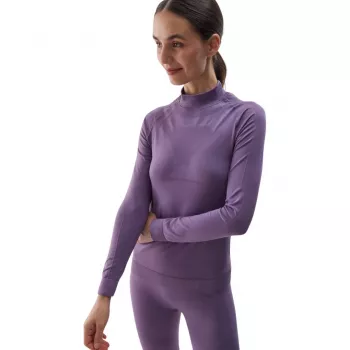 Ensemble sous-vêtements thermiques sans coutures pour femme 4F F156 violet XS/S