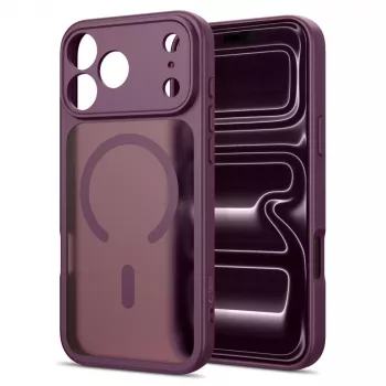 Coque Tech-Protect Basicmag MagSafe pour iPhone 17 Pro Max / 18 Pro Max mat rouge cerise foncé