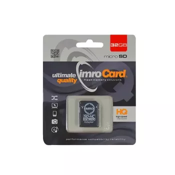 IMRO 32GB microSDHC Memory Card with SD Adapter, Class 10 UHS-I U1 A1, Up to 80MB/s