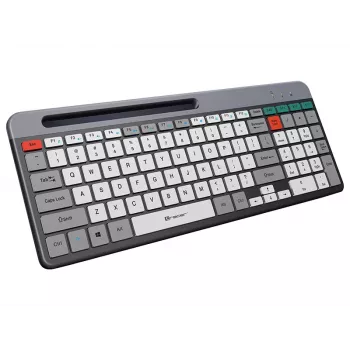 TRACER SHARP Clavier sans fil, 2,4 GHz, format complet, QWERTY, noir