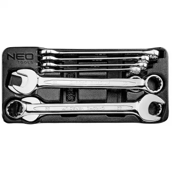 NEO TOOLS set de clés mixtes 20-32 mm, 8 pièces, insert en mousse