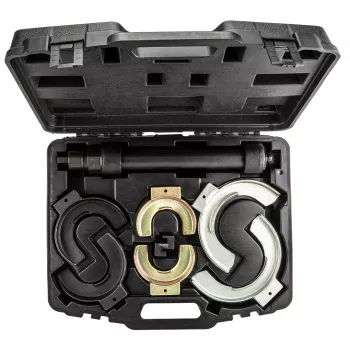 Ensemble de compresseurs de ressorts hélicoïdaux NEO TOOLS avec mâchoires interchangeables | 3 paires (65-212 mm) | 1500 kg par paire | acier CrV | mallette moulée | TOP-11-797
