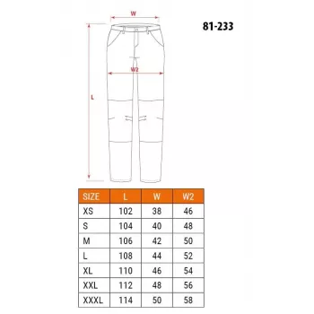 Pantalon de protection NEO TOOLS 81-233-XXL noir taille XXL