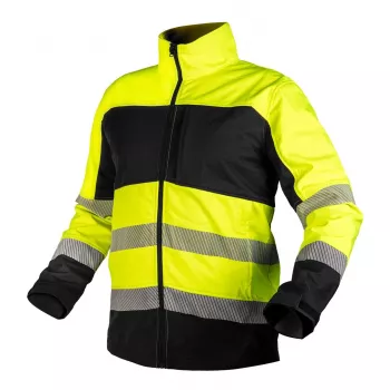 Veste de travail softshell de signalisation NEO TOOLS jaune-noir XXXL