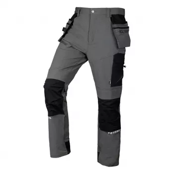 Pantalon de travail NEO TOOLS Mix&Match 4-way stretch avec renfort Cordura, gris/noir, taille XXXL