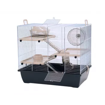 INZ INTER-ZOO Pinky 3 Cage pour rongeurs zinc noir 500x330x455 mm