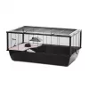 Cage pour petits animaux INZ INTER-ZOO Bob + Wood noire 780x480x360 mm