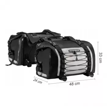 Sacoche de selle arrière étanche ROCKBROS AS-010BGR 10L gris