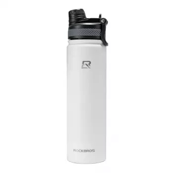 ROCKBROS Gourde isotherme de cyclisme 650 ml blanche