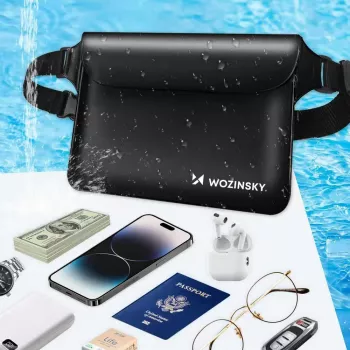 Sac banane étanche en PVC WOZINSKY WWS-01 noir
