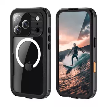 Crong Seal Cover étui étanche IP68 pour iPhone 17 Pro (noir)