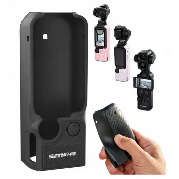 SUNNYLIFE OP4-BHT200-D Étui de protection TPU pour DJI Osmo Pocket 3 / 4 / 4P - noir