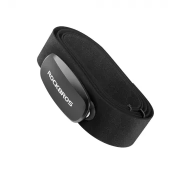 Ceinture thoracique cardiofréquencemètre Rockbros HRM812 Bluetooth ANT+ IP67 noire