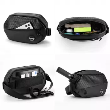 Sacoche de cadre de vélo multifonction imperméable ROCKBROS H23 3,5 L noire