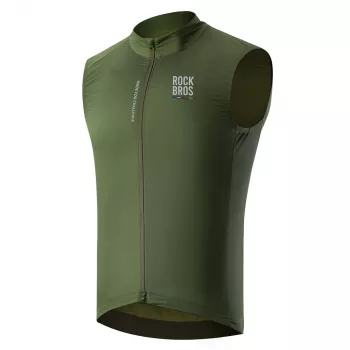 Gilet de cyclisme léger et respirant pour homme ROCKBROS ROAD TO SKY M - vert