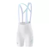 Cuissard à bretelles de cyclisme pour femme ROCKBROS avec peau 3D, blanc, taille S