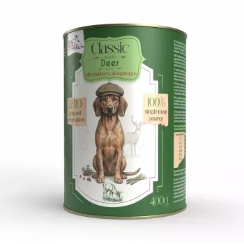 Syta Micha alimentation humide pour chien cerf et canneberge sans céréales boîte 400 g