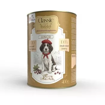 Syta Micha alimentation humide pour chiots lapin avec betterave rouge et framboises - boîte 400 g