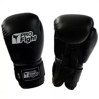 Gants de boxe Profight Leather Dragon, noir