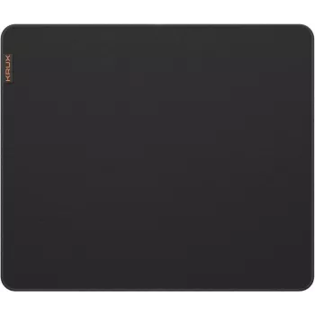 Tapis de souris gaming KRUX Space XL – tapis de bureau en microfibre tissée, 900x400x3 mm, base antidérapante en caoutchouc, noir