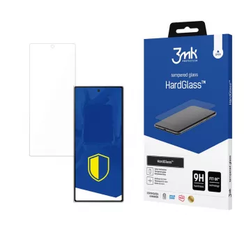 Protection d'écran en verre trempé 3mk HardGlass pour l'écran de couverture du Samsung Galaxy Z Fold 7
