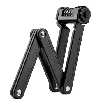 Antivol de vélo pliant à combinaison ROCKBROS LFCXR0085, noir