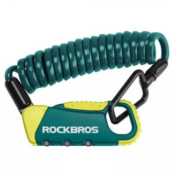 Antivol à câble à combinaison Rockbros RBK6N - turquoise, 1200 mm