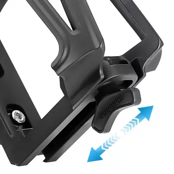 Porte-bidon de guidon de moto ROCKBROS, réglable et rotatif à 360°, alliage d'aluminium, noir/rouge