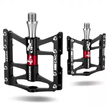 Pédales de vélo ROCKBROS JT410, 4 roulements, noires