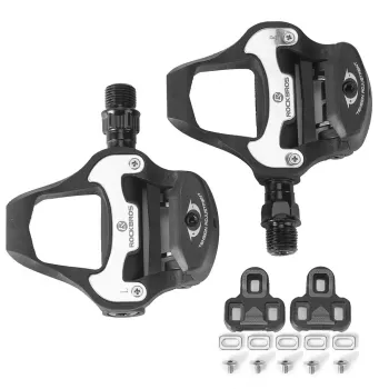 Calés de route RockBros LP-R compatibles LOOK KEO – noirs, jeu de 6°, composite nylon, avec visserie