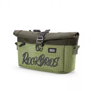 Sacoche de guidon pliable pour vélo Rockbros W020-1 - verte