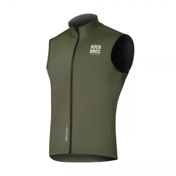 Gilet thermique coupe-vent de cyclisme ROCKBROS ROAD TO SKY TLMJ002 vert L